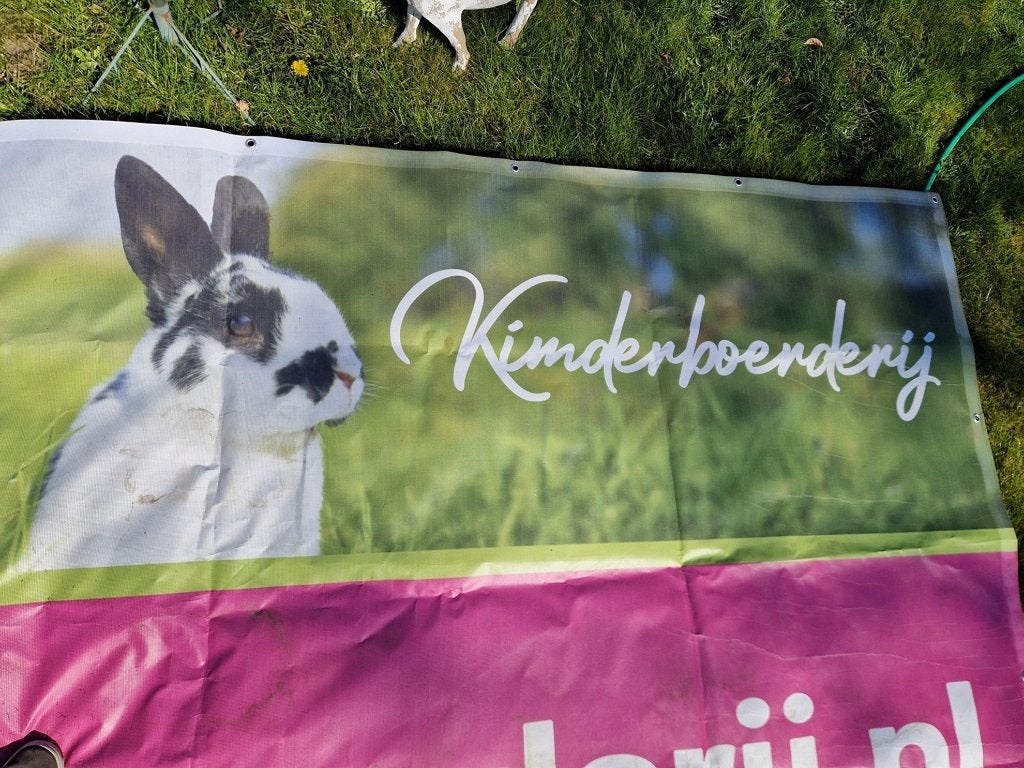 Grote canvas wanddecoratie poster dieren + bevestiging ogen., Ophalen of Verzenden, Zo goed als nieuw