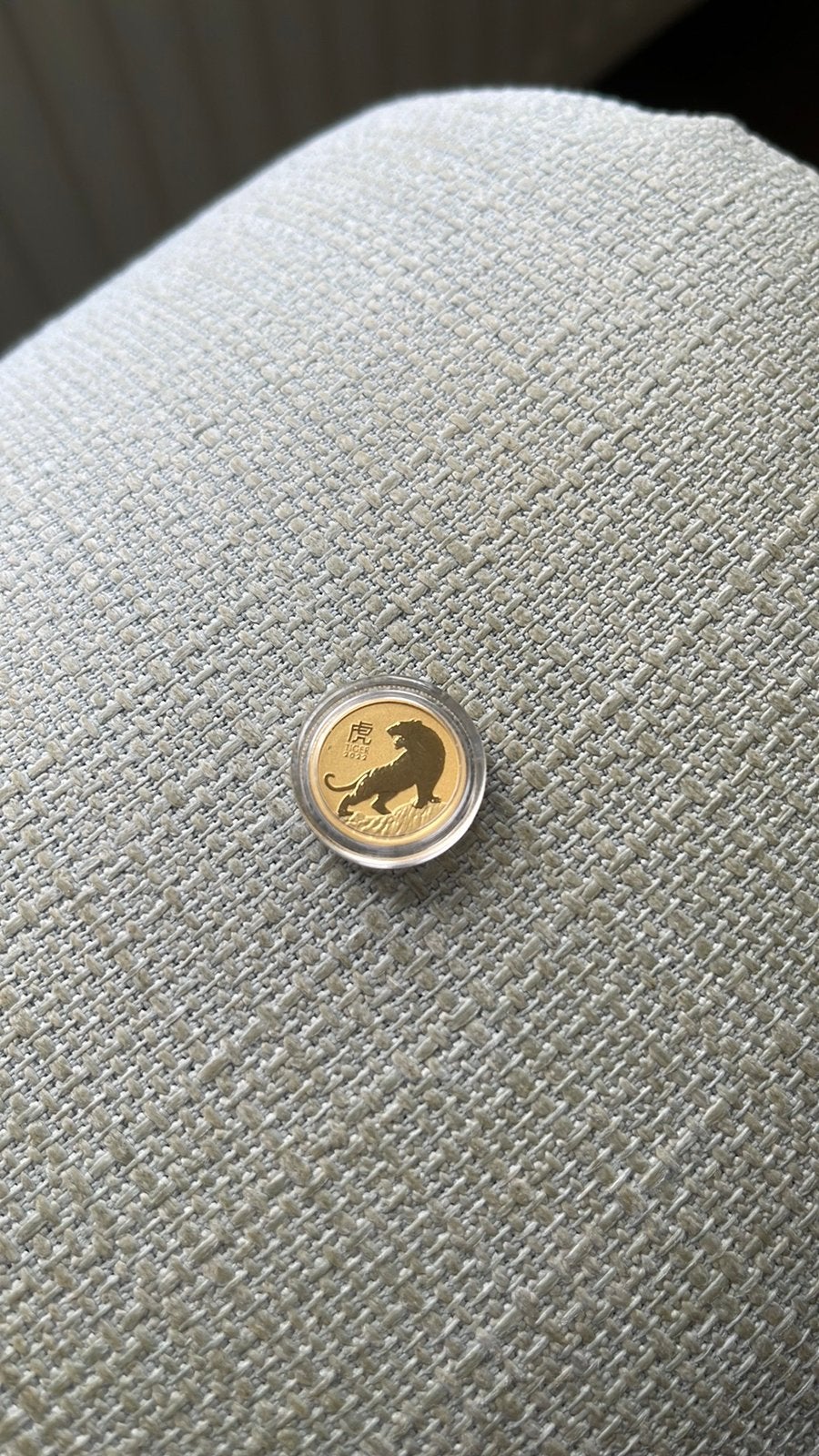 Lunar 3-Jaar van de Tijger 2022/. 1/10 Goud, Ophalen of Verzenden, Goud