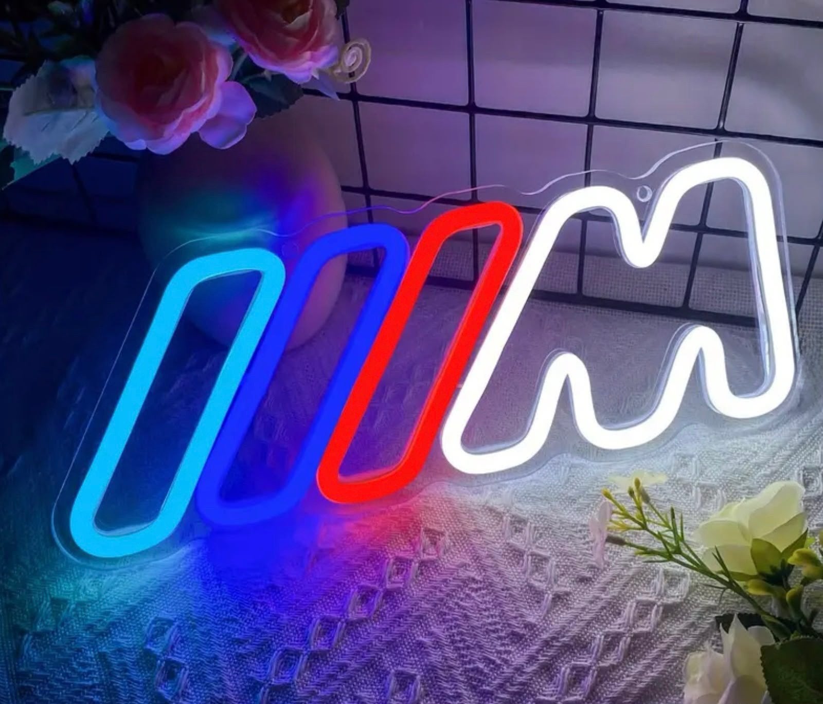 BMW M neon lichtbord, Met verlichting, 30 cm, Modern, Nieuw