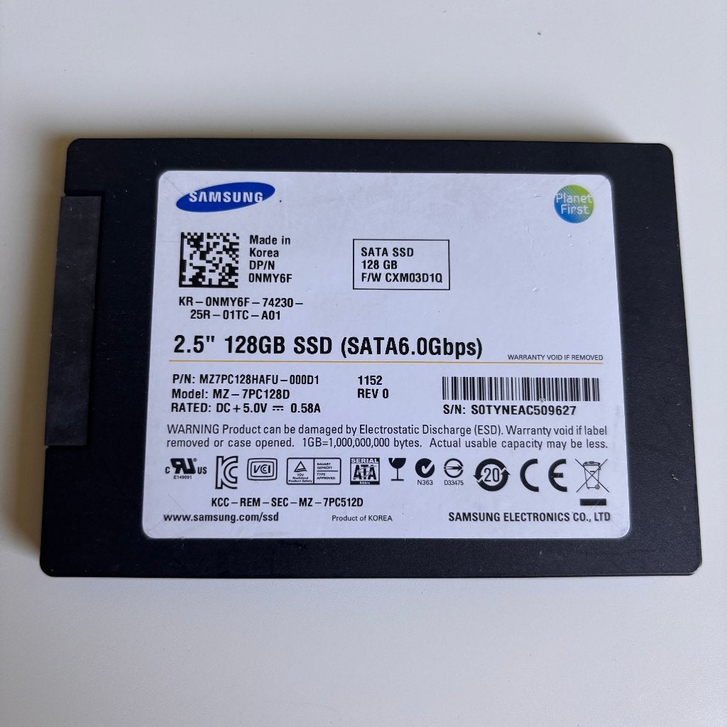 Samsung PM830 128GB SATA 2.5" SSD, Gebruikt, Ophalen of Verzenden, Samsung, Laptop