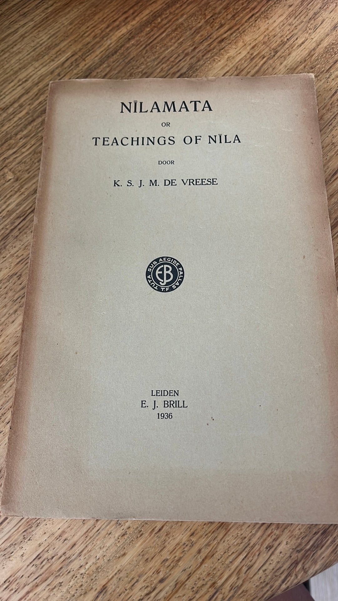 Nilamata - Teachings of Nila KSJM de Vreese EJ Brill, Ophalen
