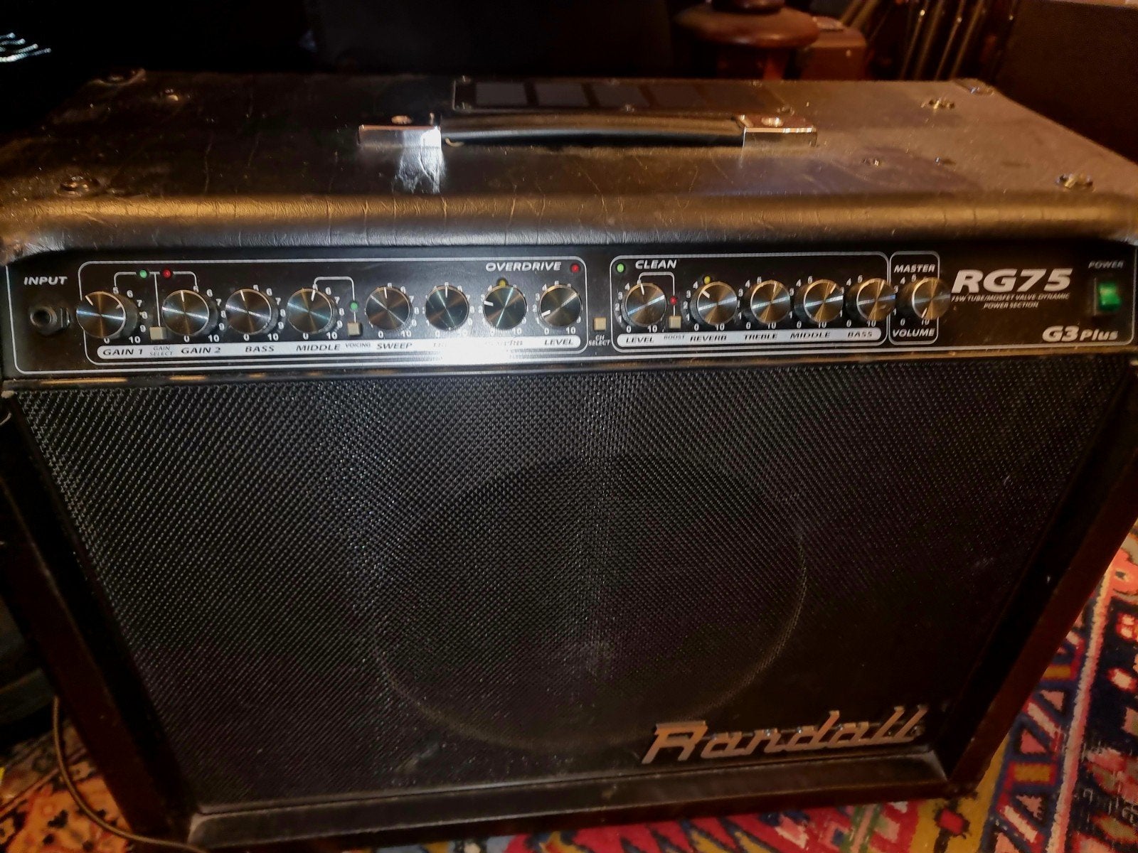 Randall RG75 G3 Plus gitaarversterker met footswitch, Ophalen, Gebruikt, Gitaar, 50 tot 100 watt
