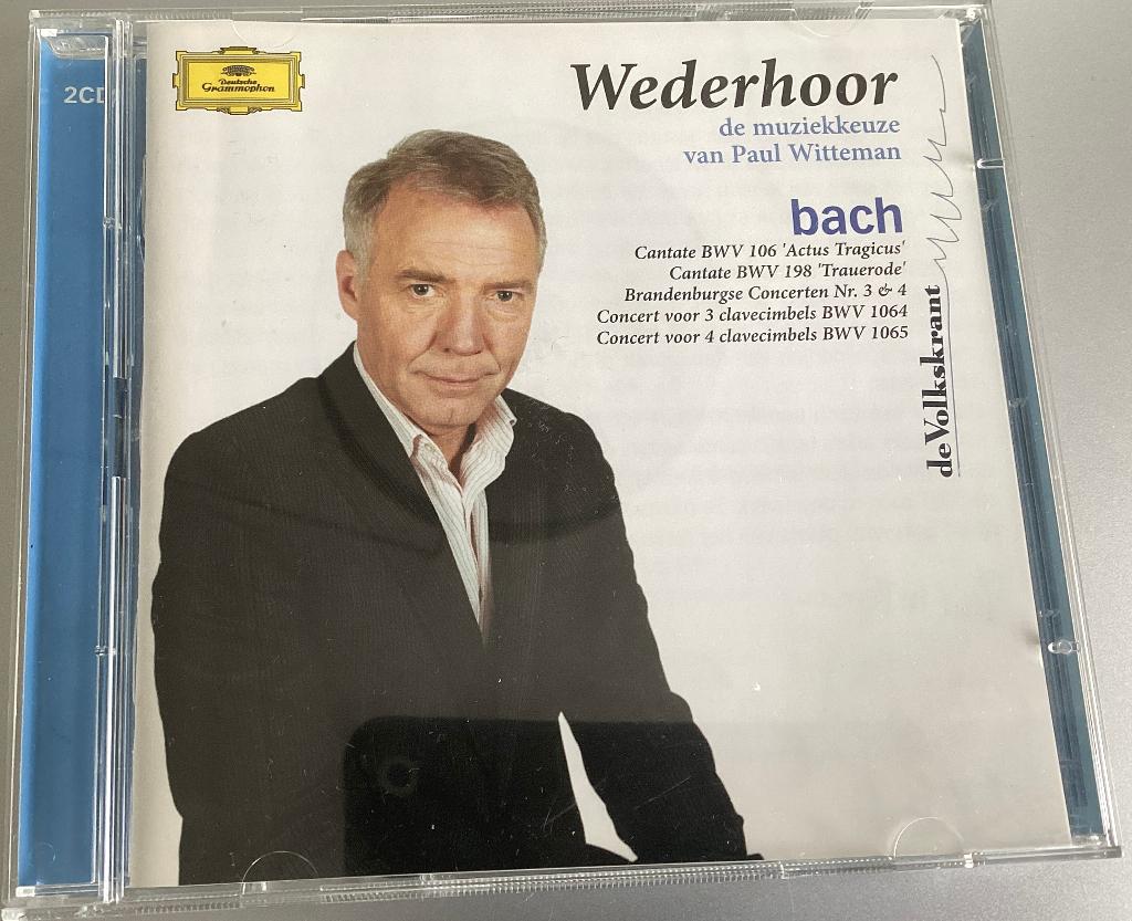 Bach Wederhoor Paul Witteman Cd, Ophalen of Verzenden, Barok, Gebruikt, Overige typen