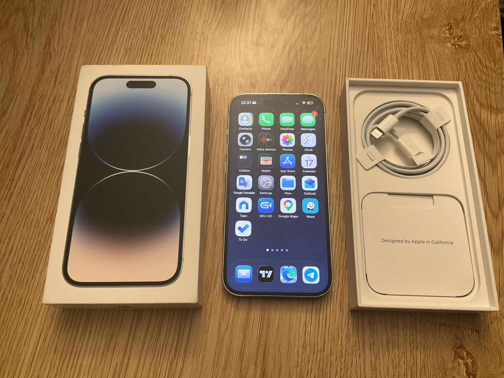 iPhone 14 Pro – White, 128GB, 2 sim, Telecommunicatie, Mobiele telefoons | Apple iPhone, Ophalen, Wit, Zo goed als nieuw, 128 GB