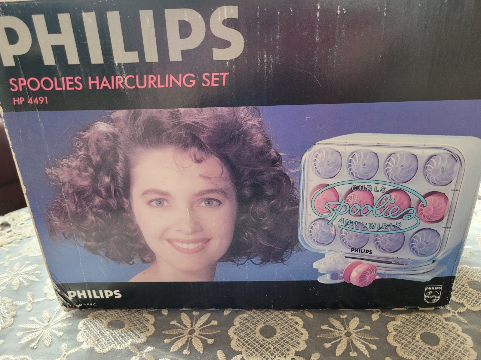 Philips Spoolies Haircurling Set HP 4491 - Vintage Krulset, Ophalen of Verzenden, Gebruikt, Haarverzorging