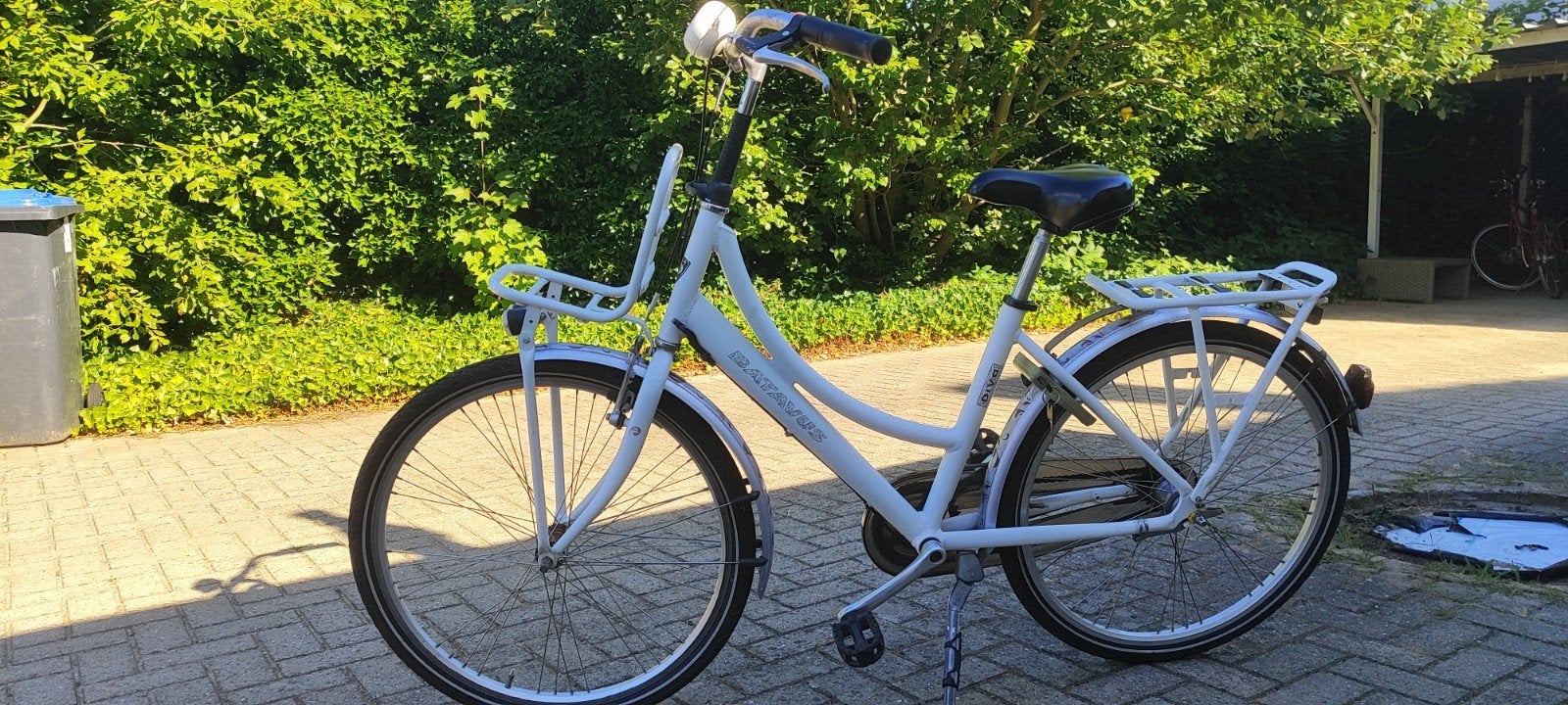 Batavus Diva Damesfiets - Wit - 3 Versnellingen 26 inch, Ophalen, Terugtraprem, Gebruikt, 47 tot 50 cm