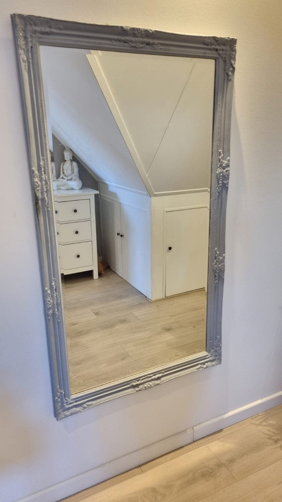 Grote barok spiegel vintage, Huis en Inrichting, Woonaccessoires | Spiegels, Ophalen of Verzenden, Zo goed als nieuw, Rechthoekig