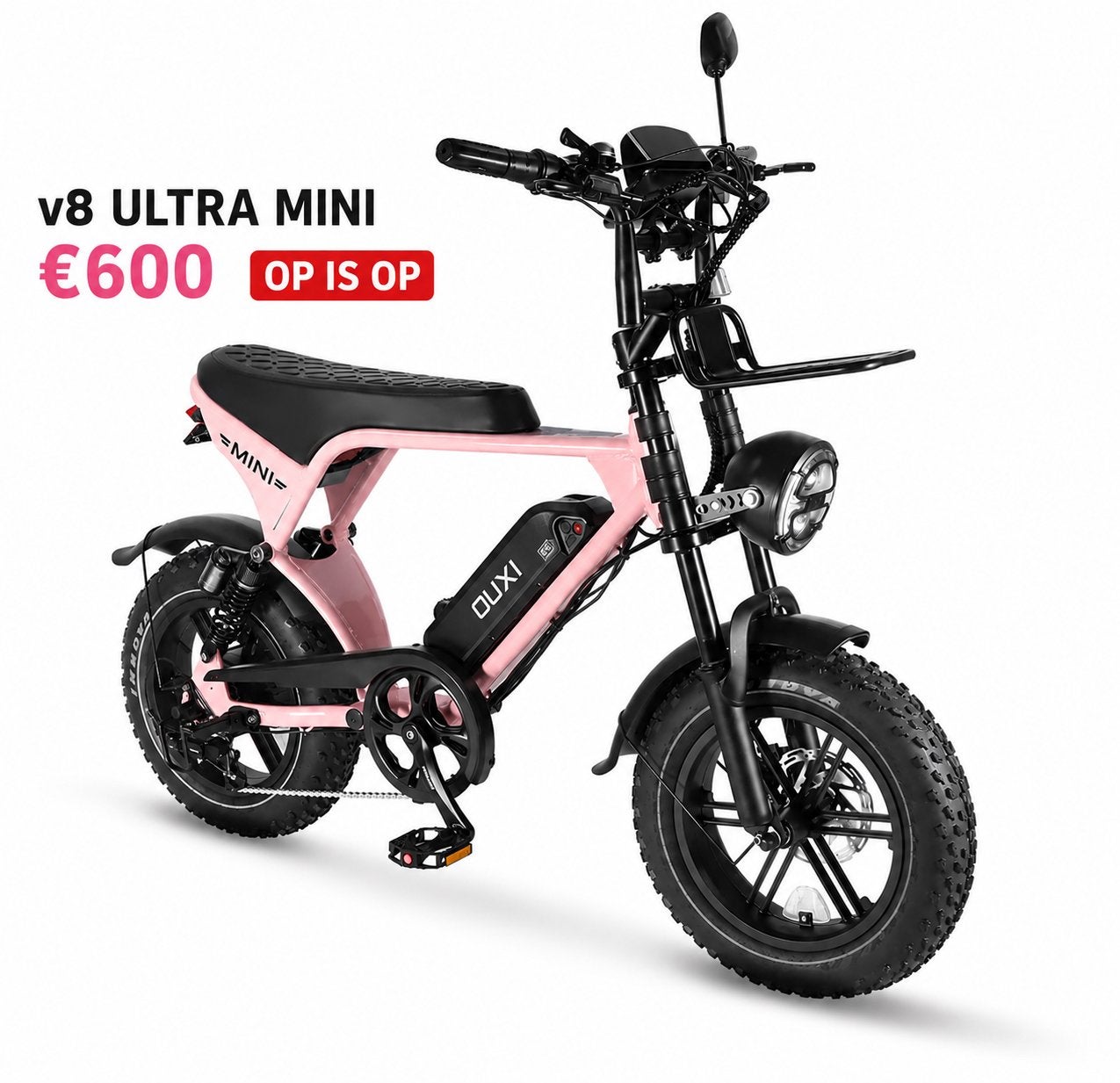 OUXI V8 Ultra Mini Fatbike NIEUW‼️, Fietsen en Brommers, Elektrische fietsen, Zo goed als nieuw, Overige merken, 59 cm of meer