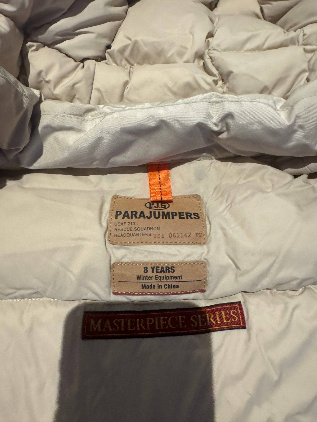 Parajumper jas beige, Kleding | Dames, Jassen | Winter, Ophalen of Verzenden, Zo goed als nieuw, Maat 34 (XS) of kleiner, Beige