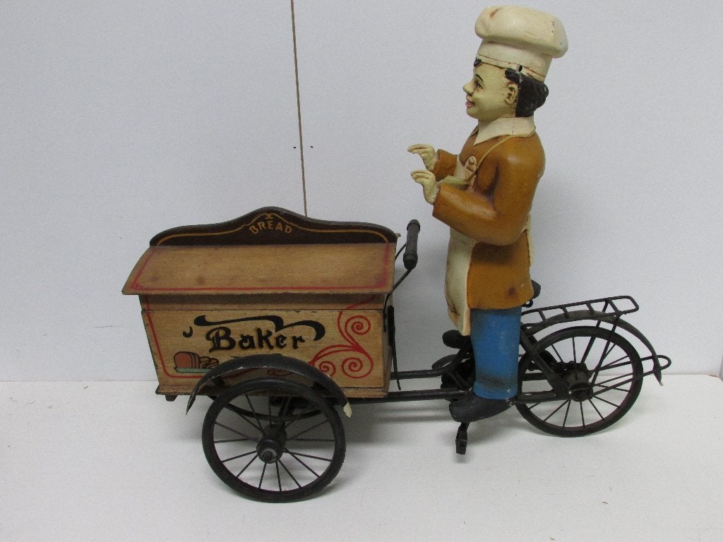 Groot model van een Bakkerswagen met bakker., Ophalen