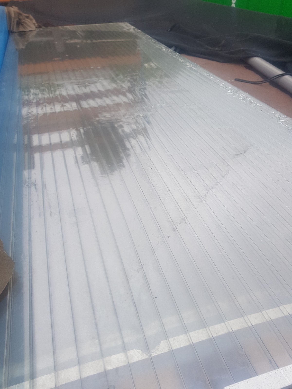 Polycarbonaat platen300x100  400 cm zij  de  planken, Ophalen of Verzenden