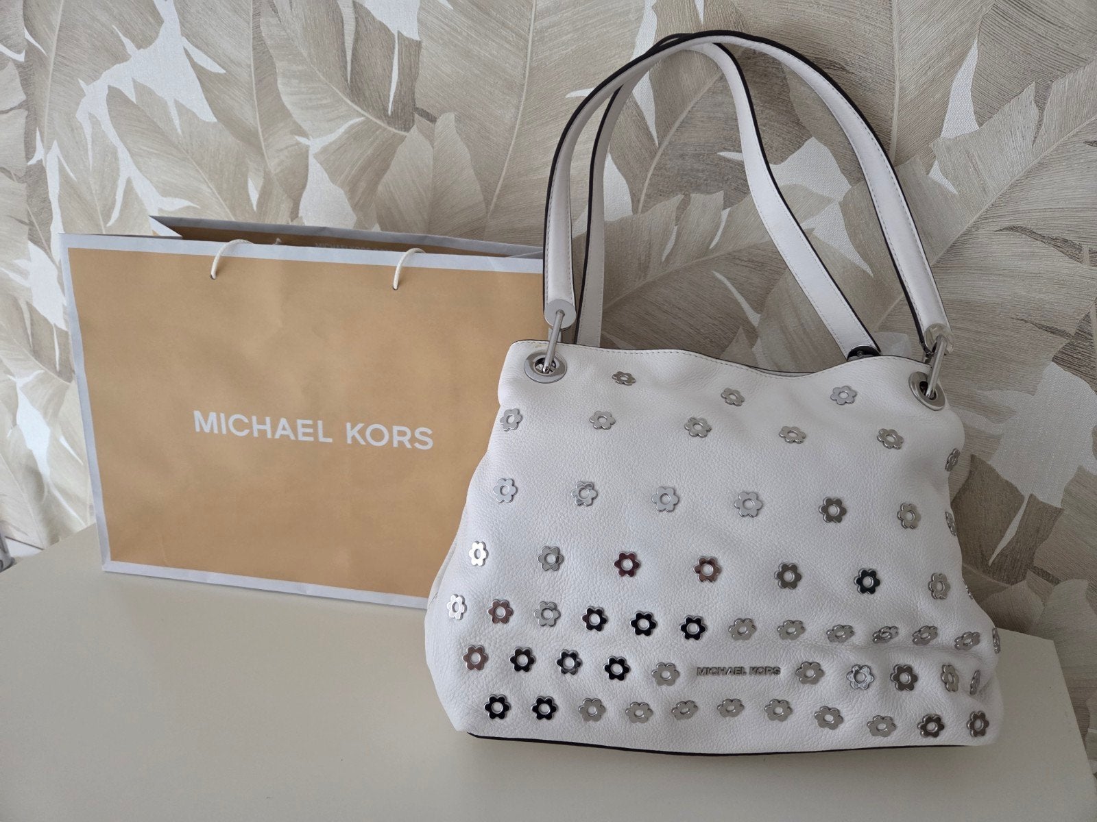 NIEUW witte MICHAEL KORS SCHOUDERTAS...een plaatje!, Ophalen of Verzenden, Nieuw