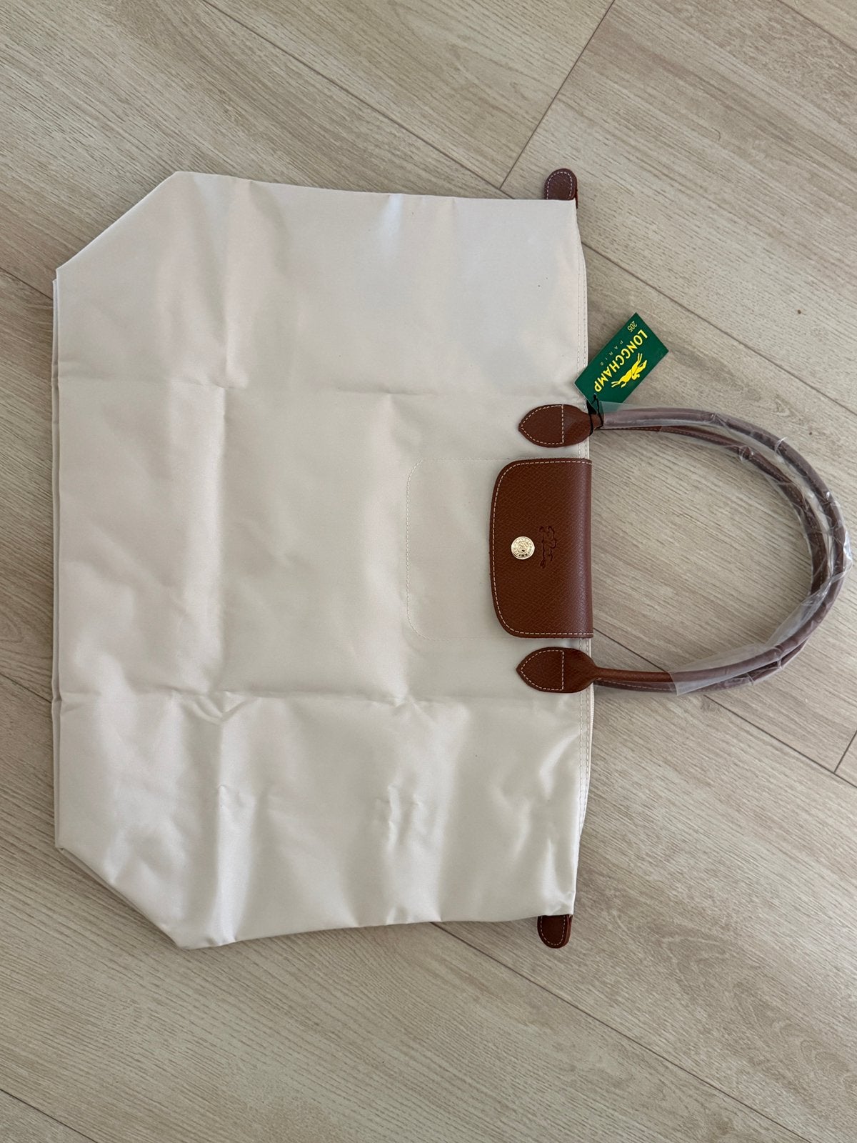 Longchamp maat L in beige kleur, Sieraden, Tassen en Uiterlijk, Tassen | Damestassen, Verzenden, Nieuw, Beige