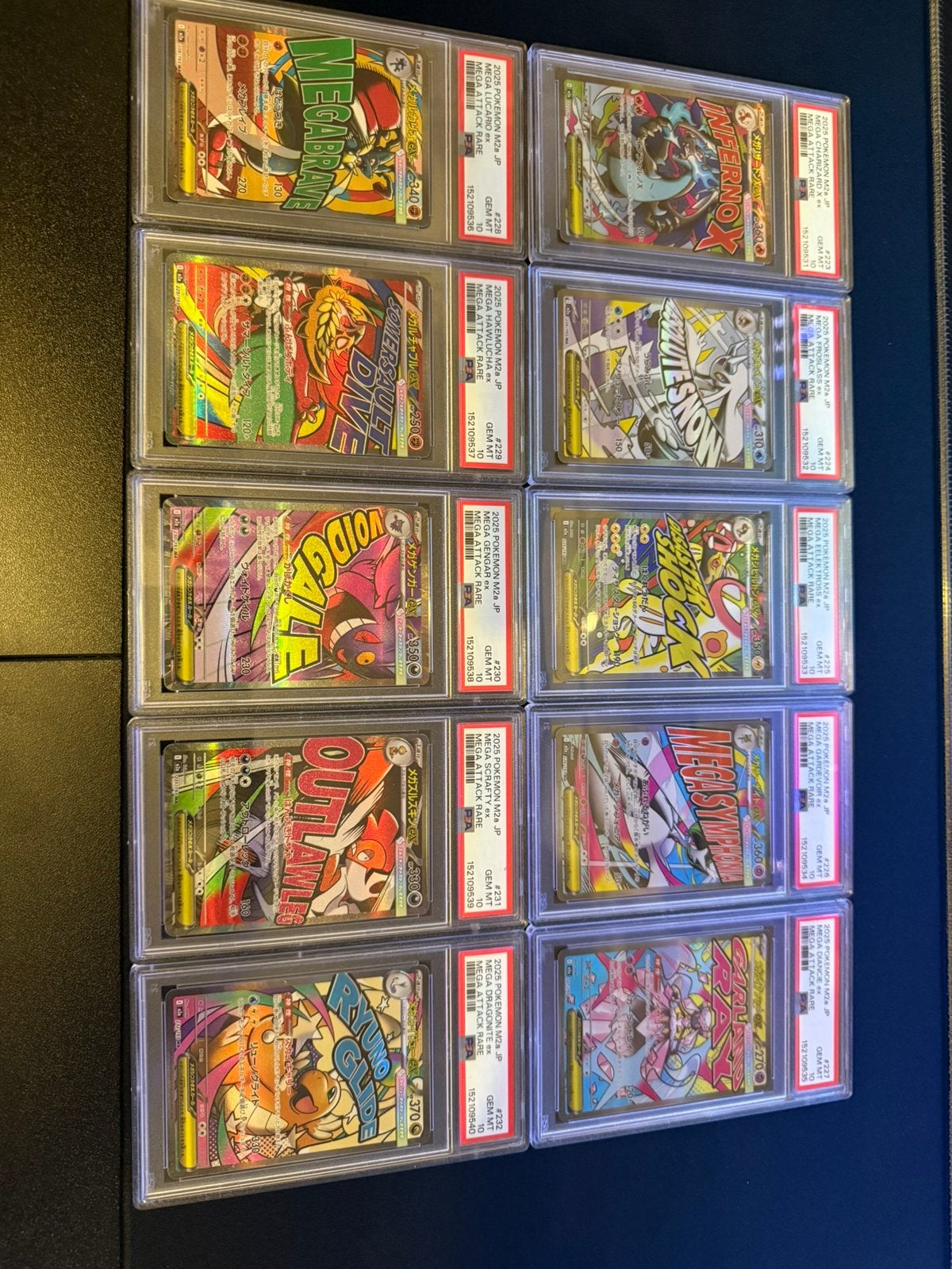 Pokémon MEGA Dream ex Complete Set 10x PSA 10 Sequential, Ophalen of Verzenden, Zo goed als nieuw