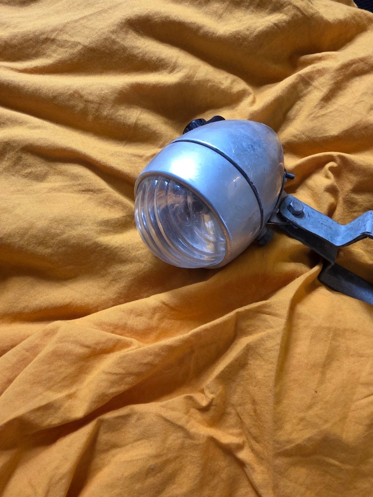 Vintage fietslamp - Voorlicht (Gebruikt), Ophalen, Gebruikt, Dynamo, Voorlicht