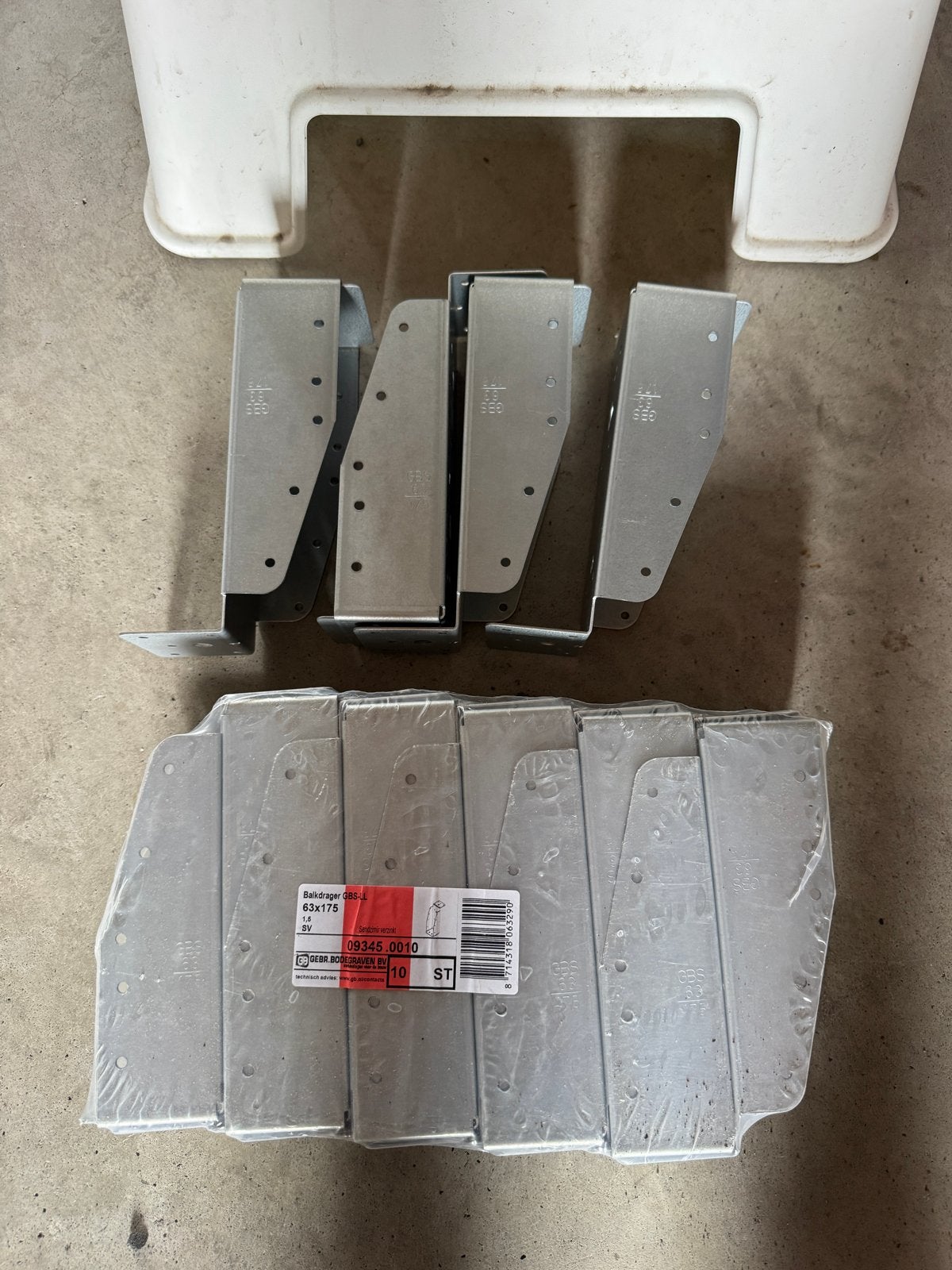 Balkdragers 63x175 met lip - Nieuw (14 stuks), Ophalen, Nieuw, 100 tot 250 mm, Overige typen
