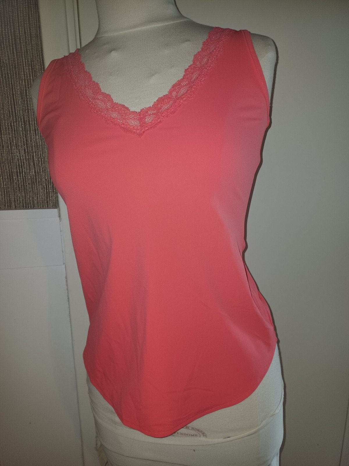 Mi piace travel Coral top met smalle kant randje maat S, Mp, Mp, Nieuw, Oranje