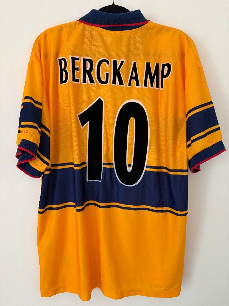 Arsenal uitshirt 1997 Dennis Bergkamp - Maat XXL, Ophalen of Verzenden, Gebruikt, Buitenlandse clubs, Shirt