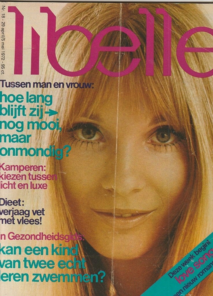 Vintage tijdschrift Libelle 1972 n.18 peuterzwemmen & mode, Verzenden, 1960 tot 1980, Nederland, Tijdschrift