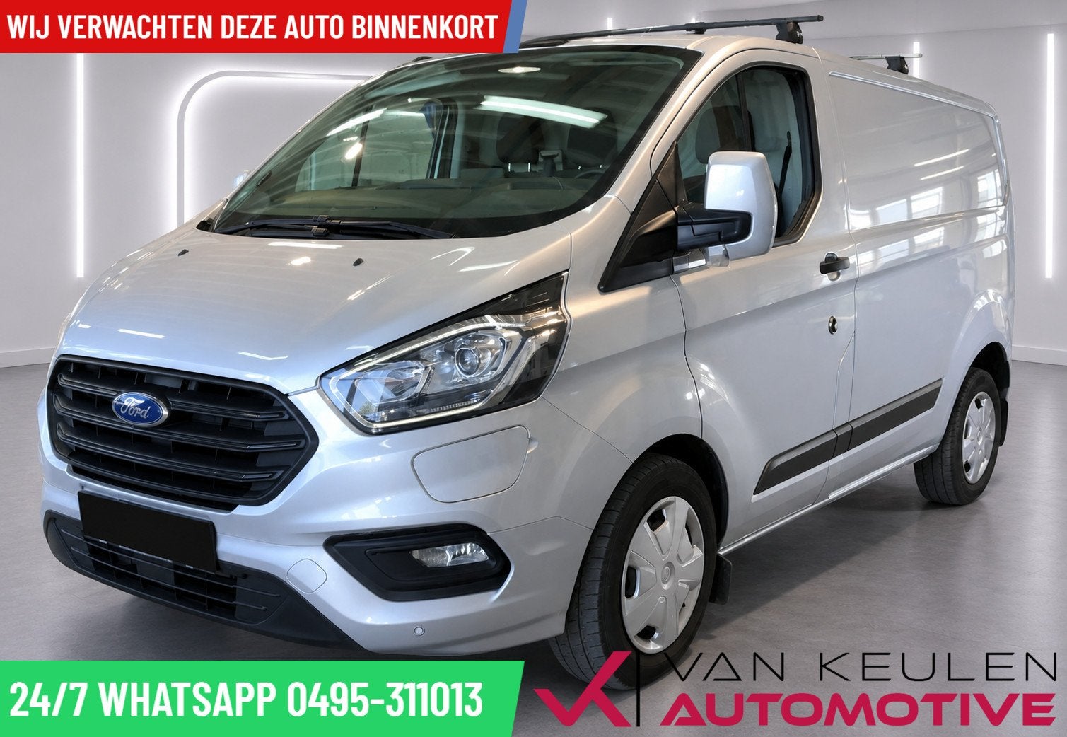 Ford Transit Custom 1.0 PHEV l Marge! l Cruise l Carplay l, Auto's, Bestelauto's, Automaat, Gebruikt, LED verlichting, Plug-in hybride