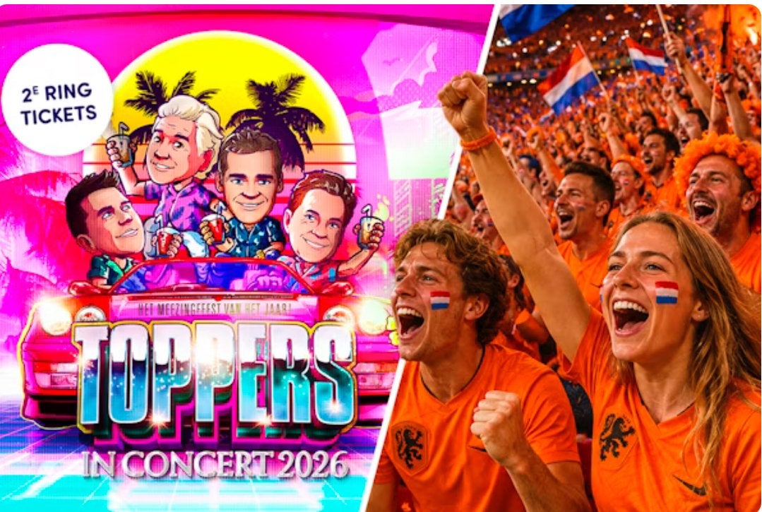 20-06 2e ring silver tickets toppers in concert 2 kaarten, Twee personen, Mei