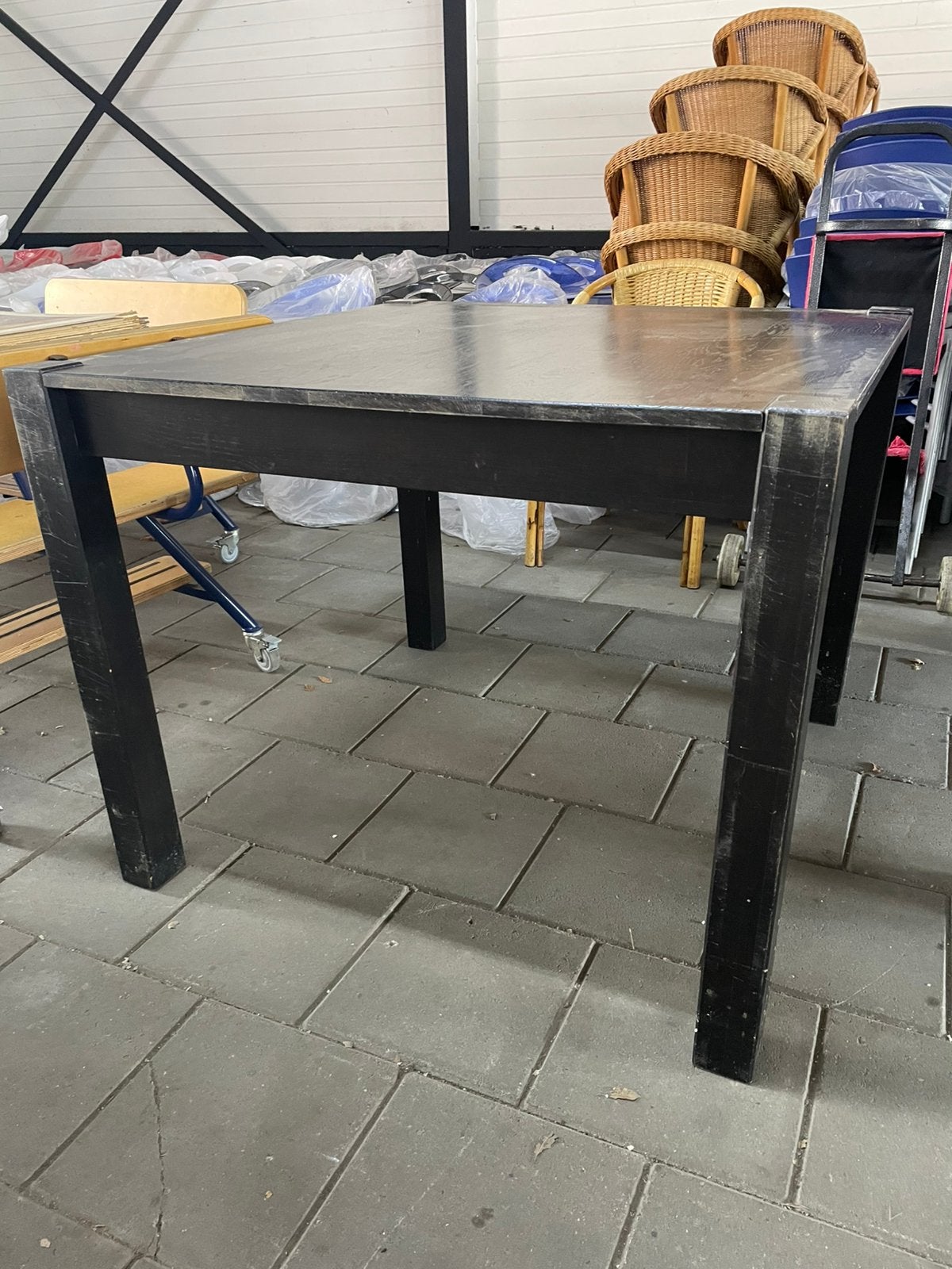2x Stamtafel Vierkant, Ophalen, Gebruikt, X, X