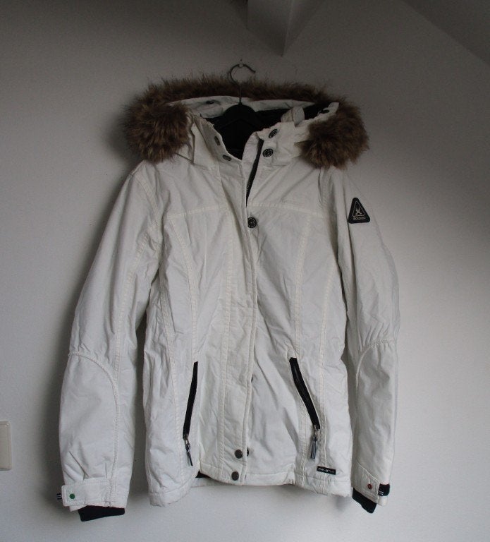 Nr.52: Mooie Als Nieuw Gaastra Skijack Ski Jack Winterjas S, Gaastra, Wit, Ophalen of Verzenden, Zo goed als nieuw