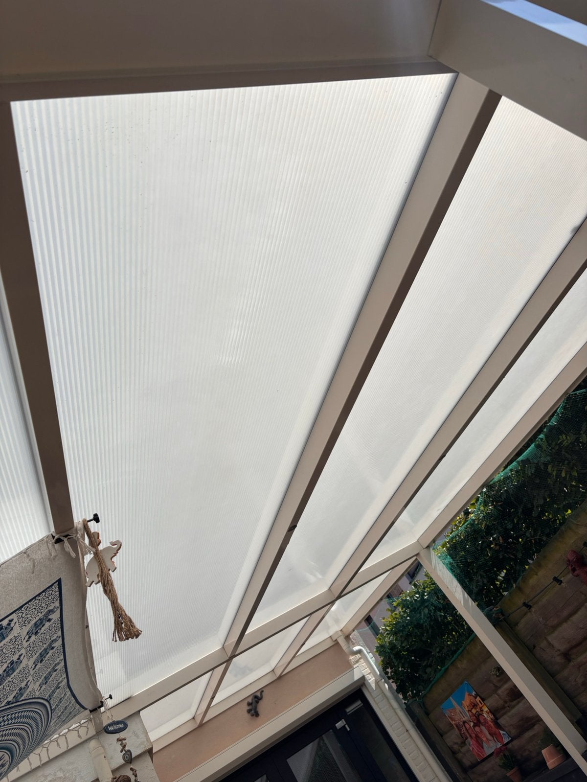Terrasoverkapping wit, Tuin en Terras, Overkappingen, Ophalen, Zo goed als nieuw, Veranda