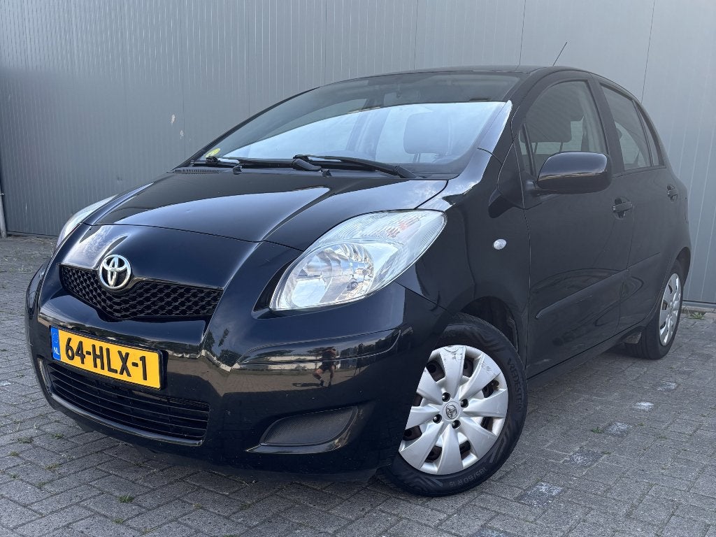 Toyota Yaris 1.3 16V Dual VVT-i 5DR 2009 | Airco | Trekhaak, Auto's, 1025 kg, 40 €/maand, 4 cilinders, Zwart