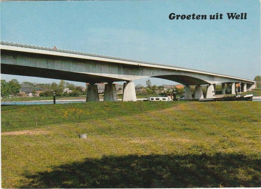 WELL Koningsbrug over de Maas Groeten, Verzamelen, Verzenden, 1980 tot heden, Ongelopen, Limburg