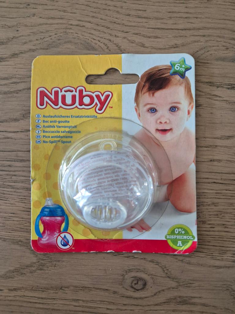 Nuby Tuitbeker Reserve Dop - Anti-lek Tuit - Nieuw, Ophalen of Verzenden, Nieuw