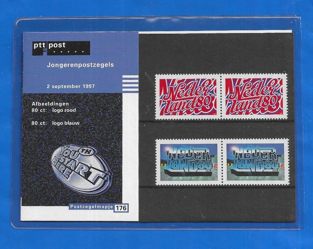 Postzegelmapje 176 - Jongerenpostzegels 1997, Postzegels en Munten, Verzenden, Na 1940, Postfris