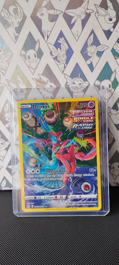 Pokemon crown zenith gg12 Deoxys, Verzenden, Nieuw, Losse kaart, Foil
