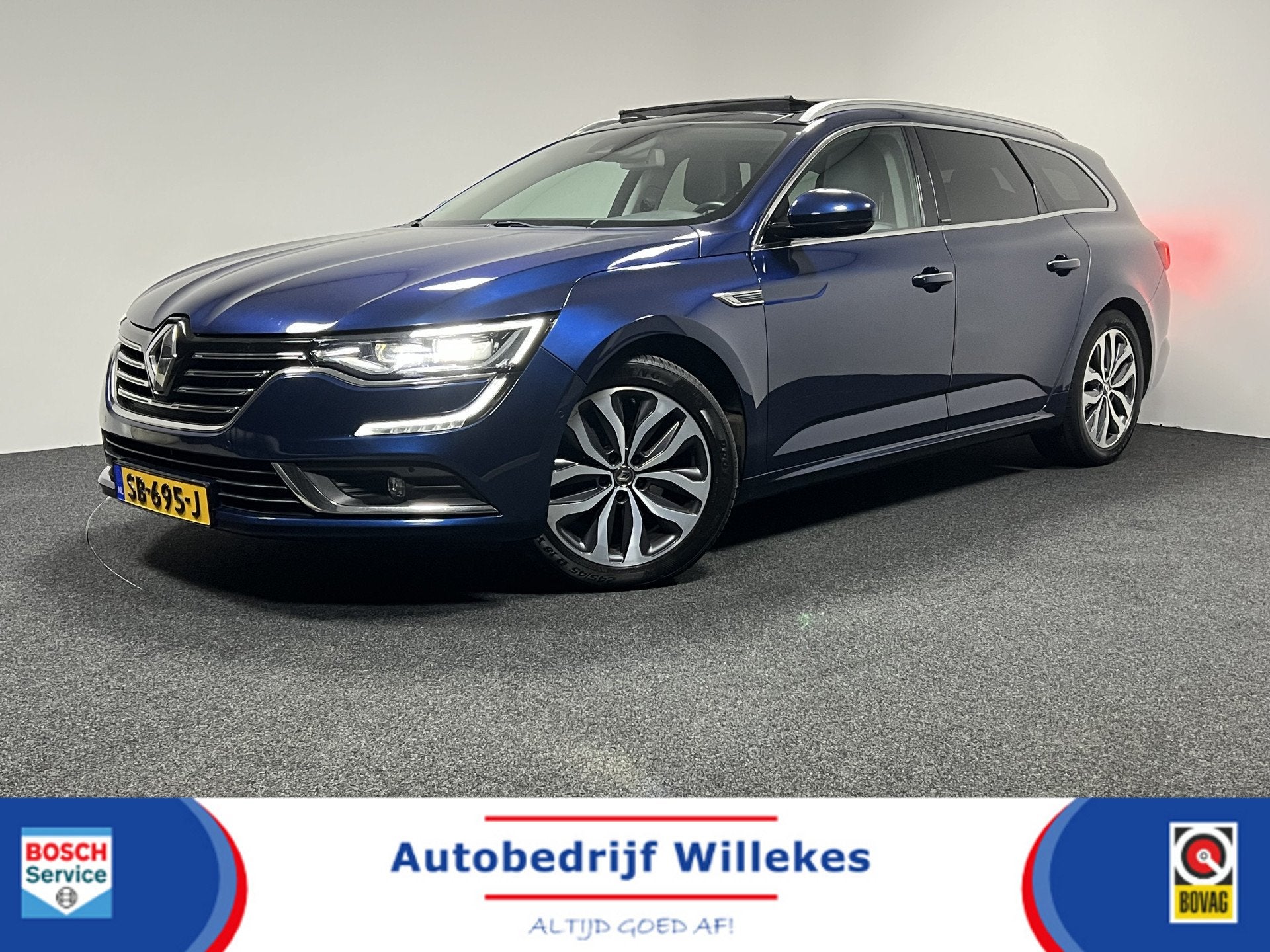 Renault Talisman Estate 1.6 TCe Intens | 4CONTROL | PANO | T, Auto's, Renault, 1618 cc, Gebruikt, 4 cilinders, Blauw