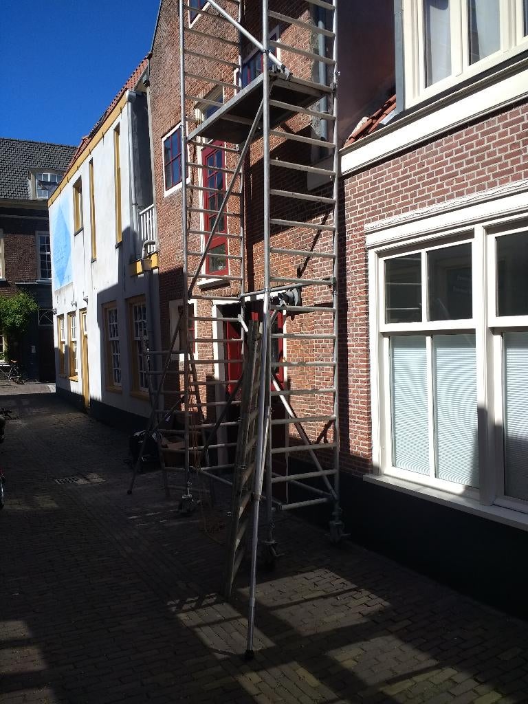 steiger, Doe-het-zelf en Verbouw, Steigers, Gebruikt, Rolsteiger of Kamersteiger, 5 meter of hoger, Ophalen