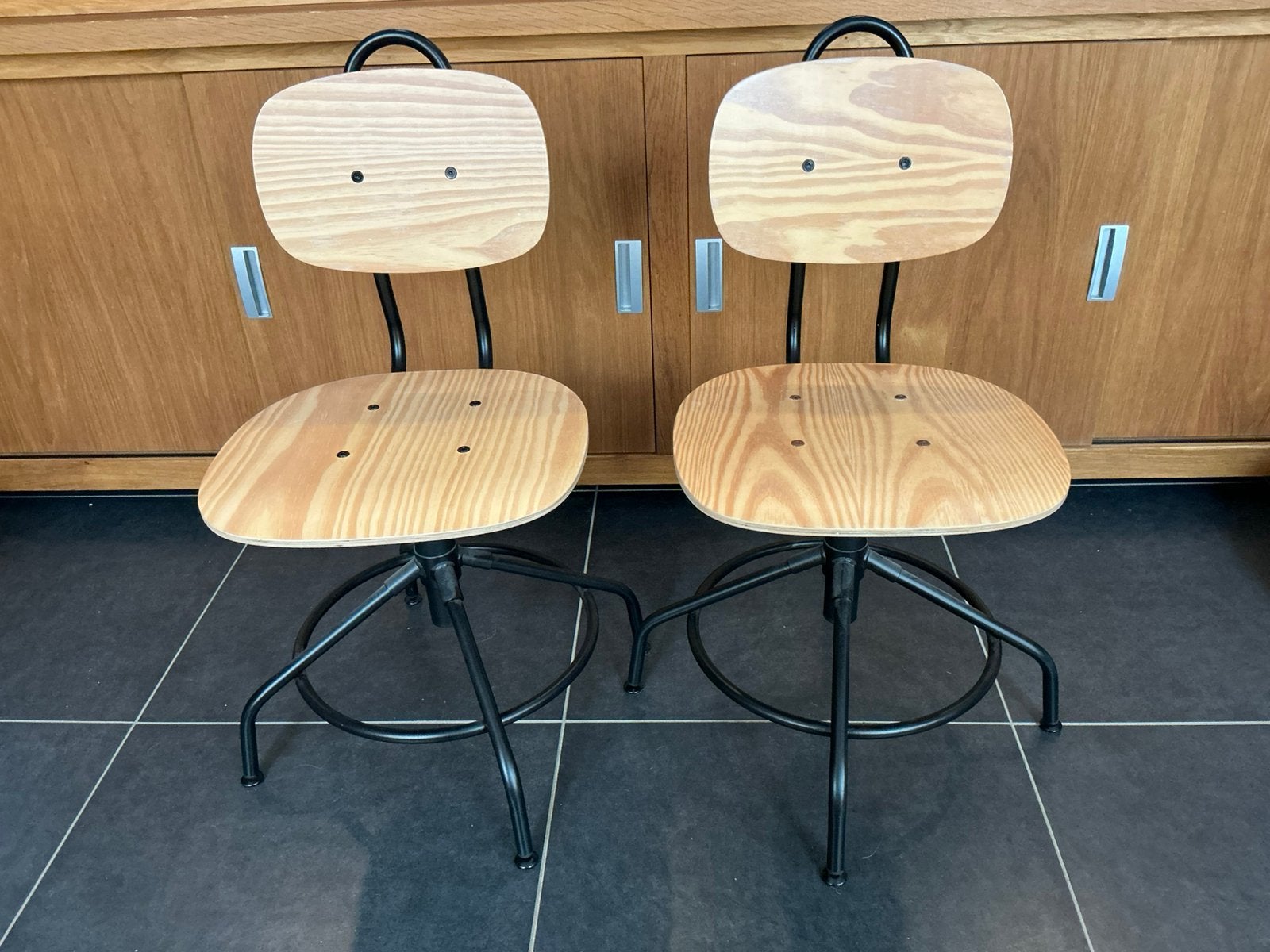 Bureaustoelen kullaberg Ikea, Huis en Inrichting, Ophalen, Zo goed als nieuw, Zwart