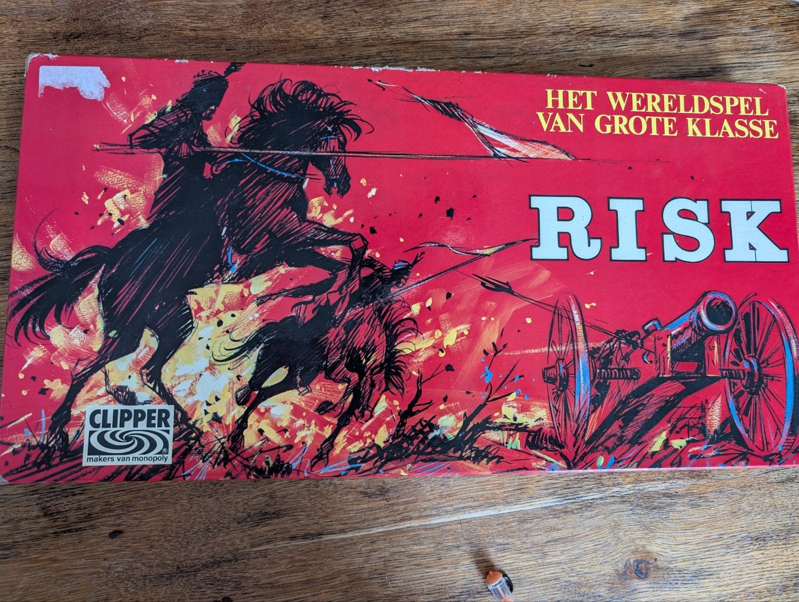Vintage Risk bordspel - voor onderdelen, Drie of vier spelers, Ophalen of Verzenden, Gebruikt, Clipper