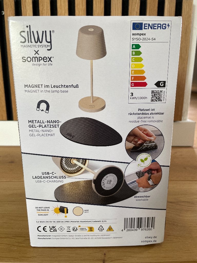 Silwy magnetische tafellamp, Ophalen of Verzenden, Nieuw
