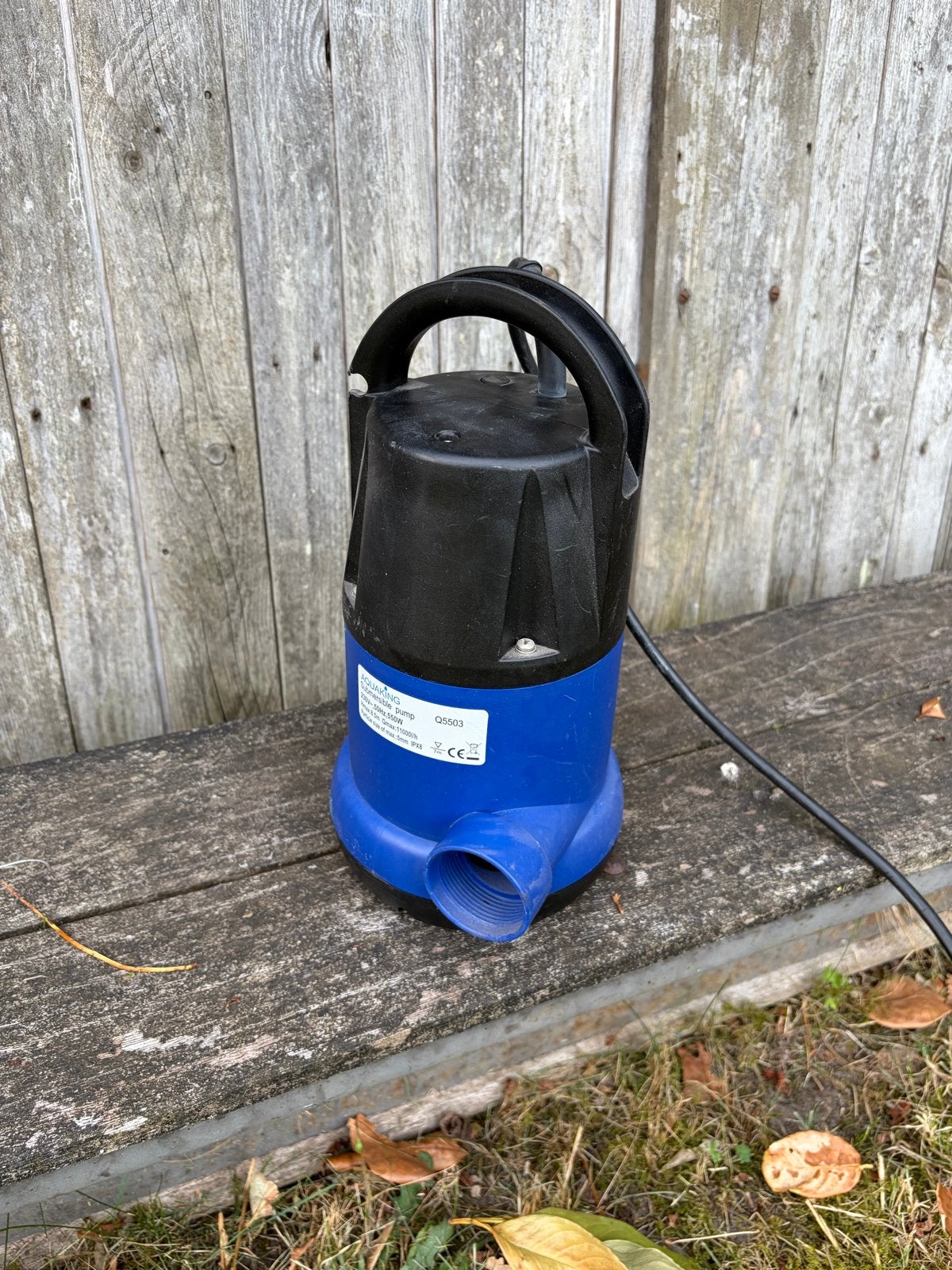 Aquaking Q5503 Dompelpomp 550W - Zo goed als nieuw, Ophalen, Zo goed als nieuw, Elektrisch, Dompelpomp