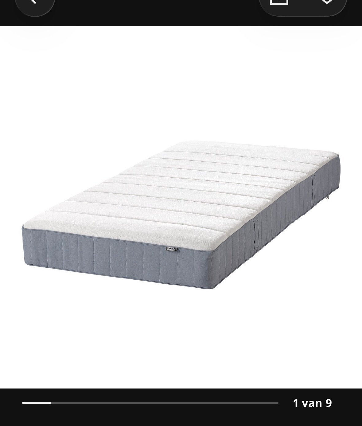 Vesteroy matras ikea 90-200, Ophalen, Zo goed als nieuw, Eenpersoons, 90 cm