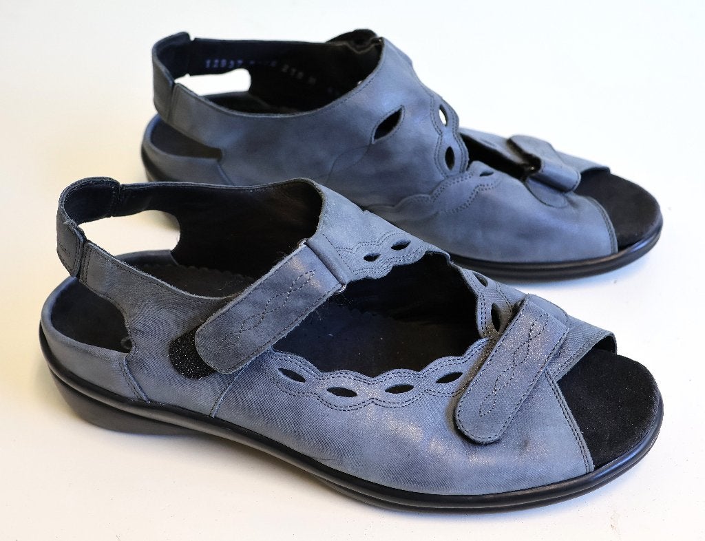 Blauwe Durea sandalen maat 4,5 of 37,5 wijdte H, Durea, Blauw, Zo goed als nieuw, Sandalen of Muiltjes