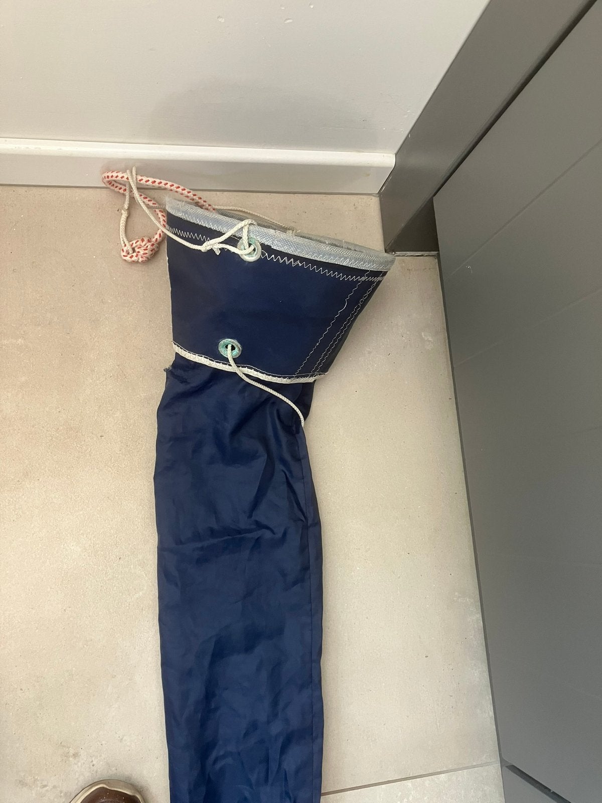 Te koop spinnaker slurf 9,20lm, Watersport en Boten, Ophalen, Gebruikt, 6 meter of meer, Spinnaker