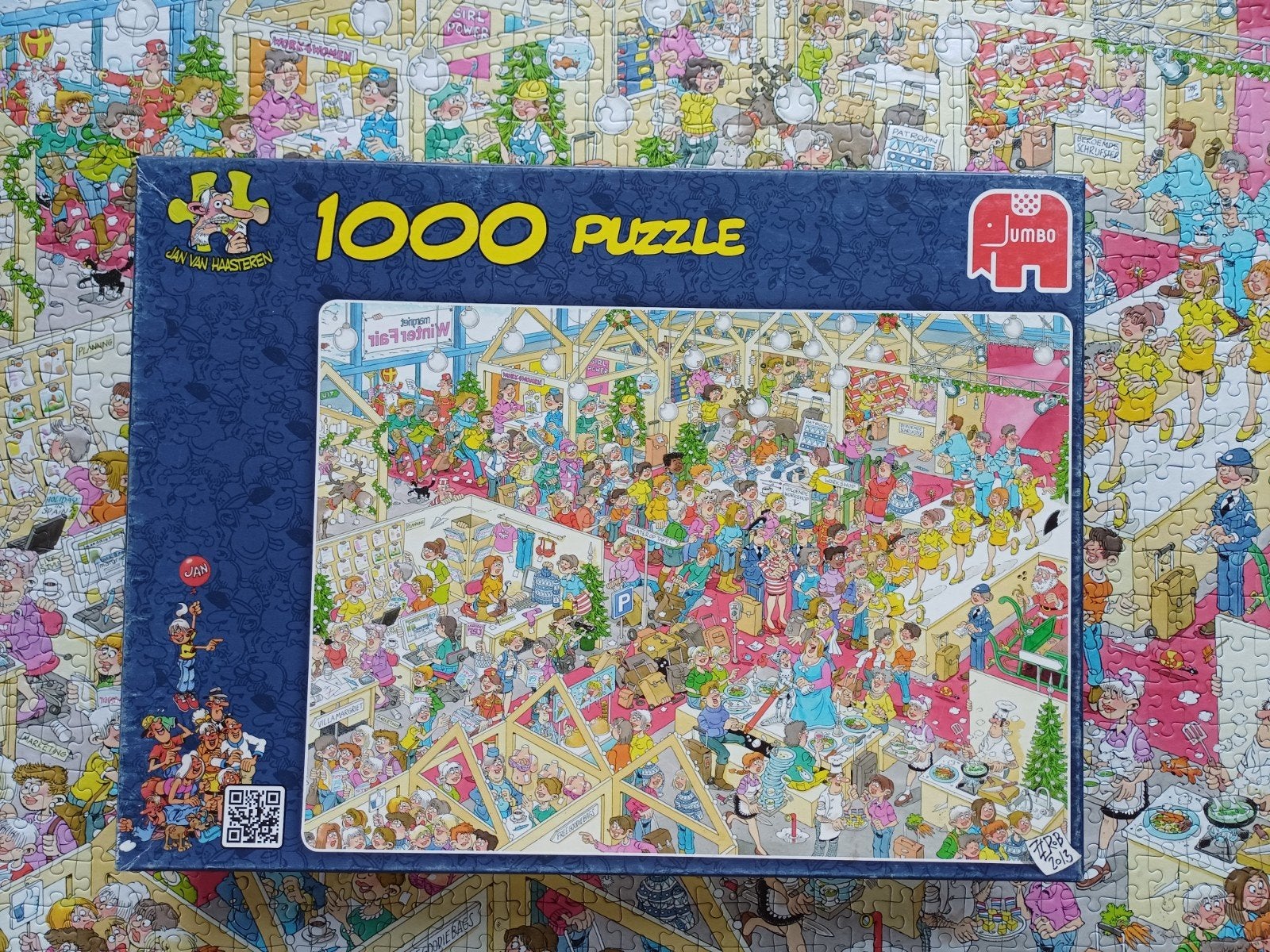 Puzzel 1000 stukjes Jan van Haasteren Winterfair, Hobby en Vrije tijd, Ophalen of Verzenden, 500 t/m 1500 stukjes, Zo goed als nieuw