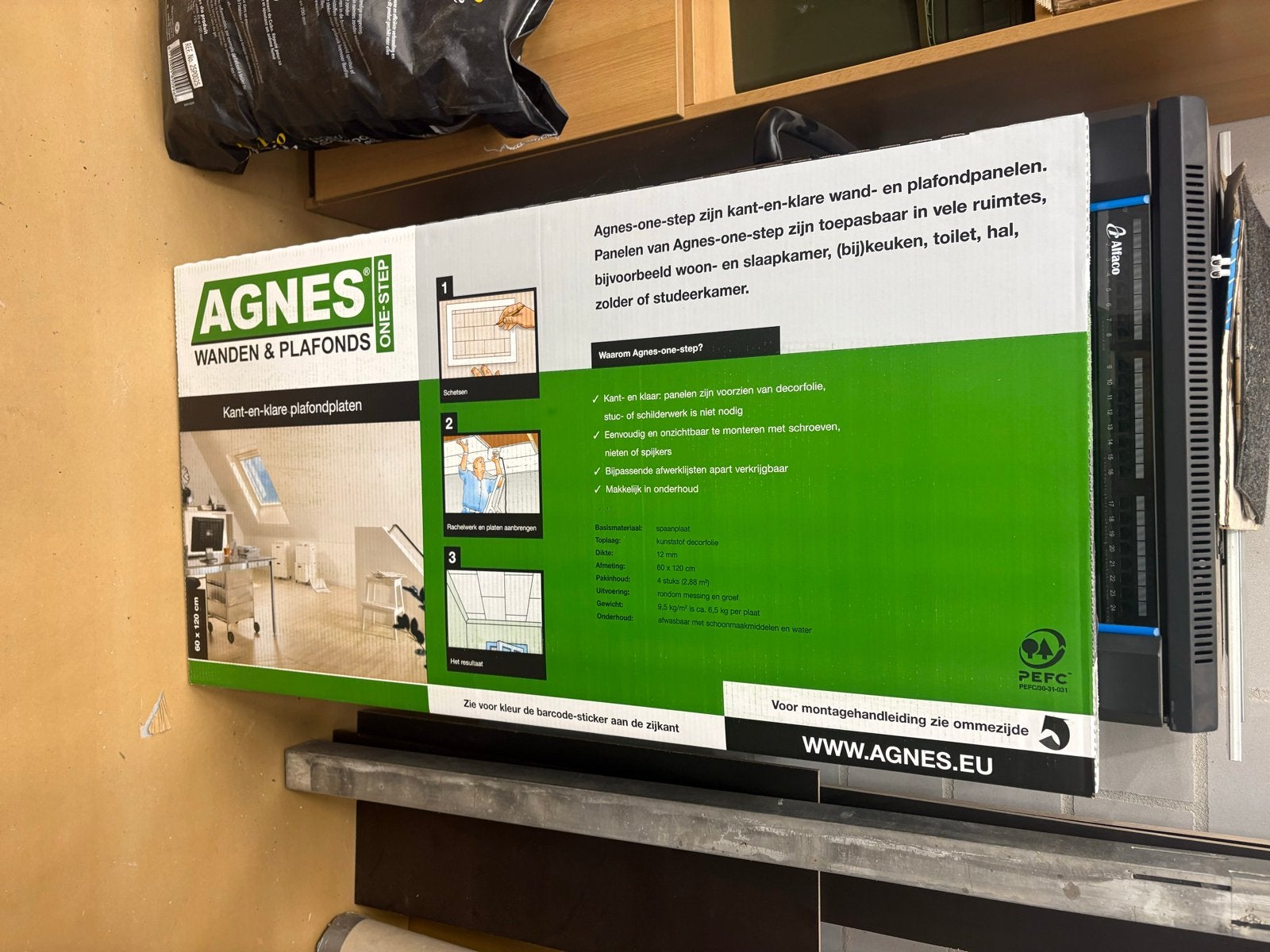 Agnes One-Step Kant-en-klare Plafondplaten, Doe-het-zelf en Verbouw, Ophalen, Nieuw, Overige materialen, Minder dan 20 mm