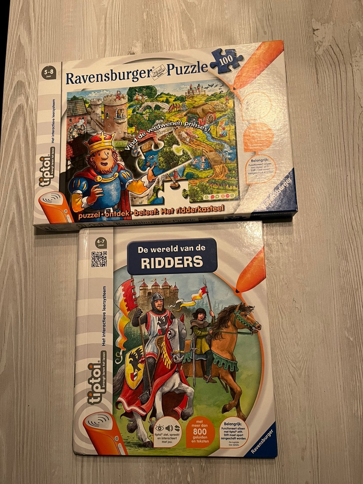 Tiptoi boek de wereld van de ridders +   het ridderkasteel, Ophalen of Verzenden, Zo goed als nieuw