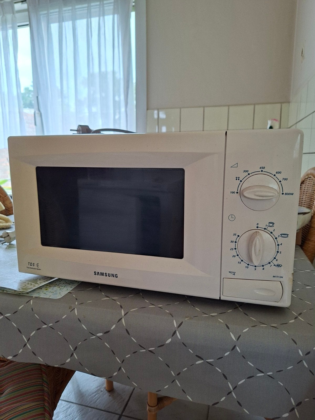 Samsung Magnetron TDS, 1150W, Wit, Witgoed en Apparatuur, Magnetrons, Gebruikt, Vrijstaand, Magnetron, 45 tot 60 cm, Draaiplateau