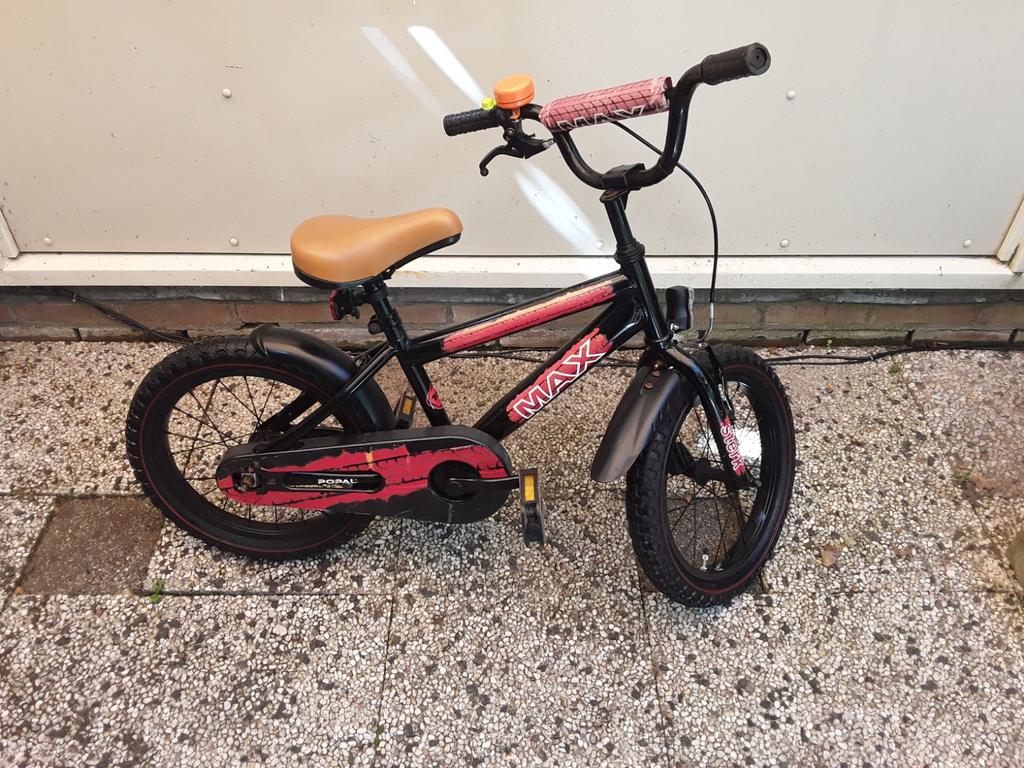 Kindercrossfiets 16" (in goede en nette staat), Ophalen, Terugtraprem, Staal, V-brakes