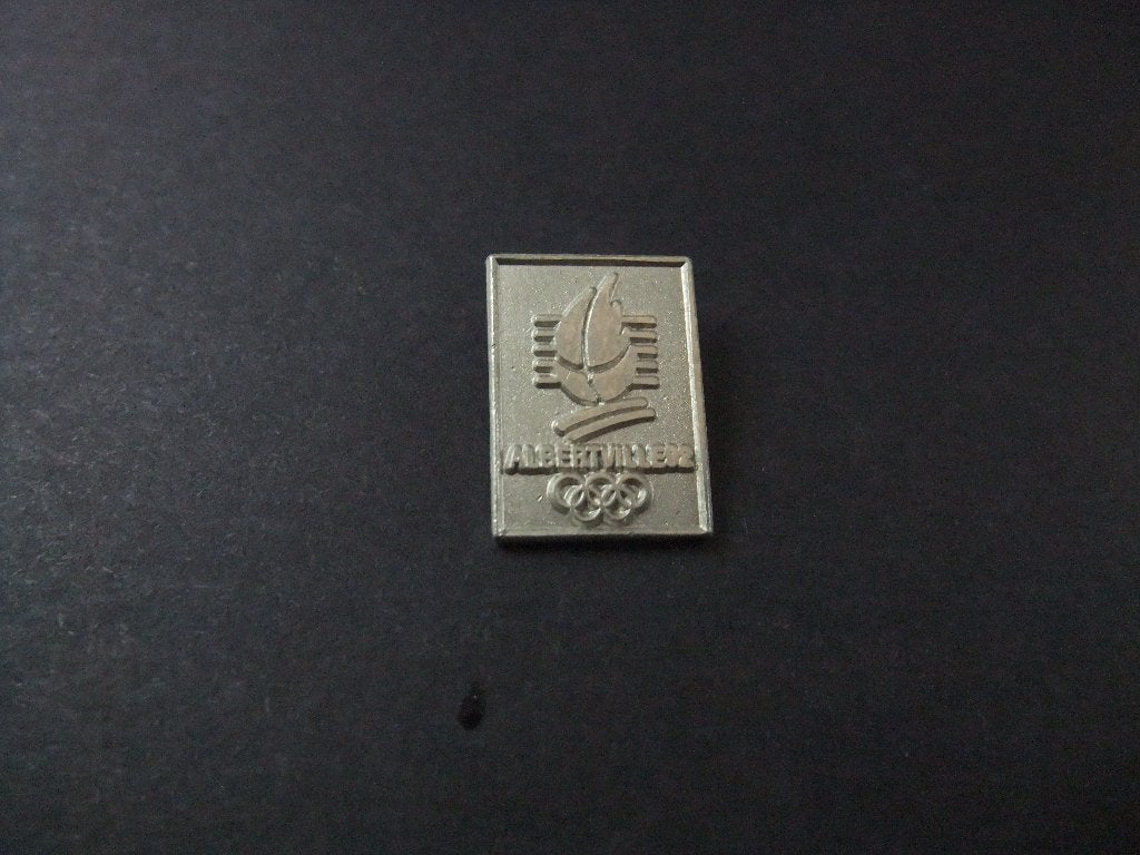 Olympische Spelen Albertville 1992, zilverkleurige pin, Ophalen of Verzenden, Gebruikt, Overige onderwerpen