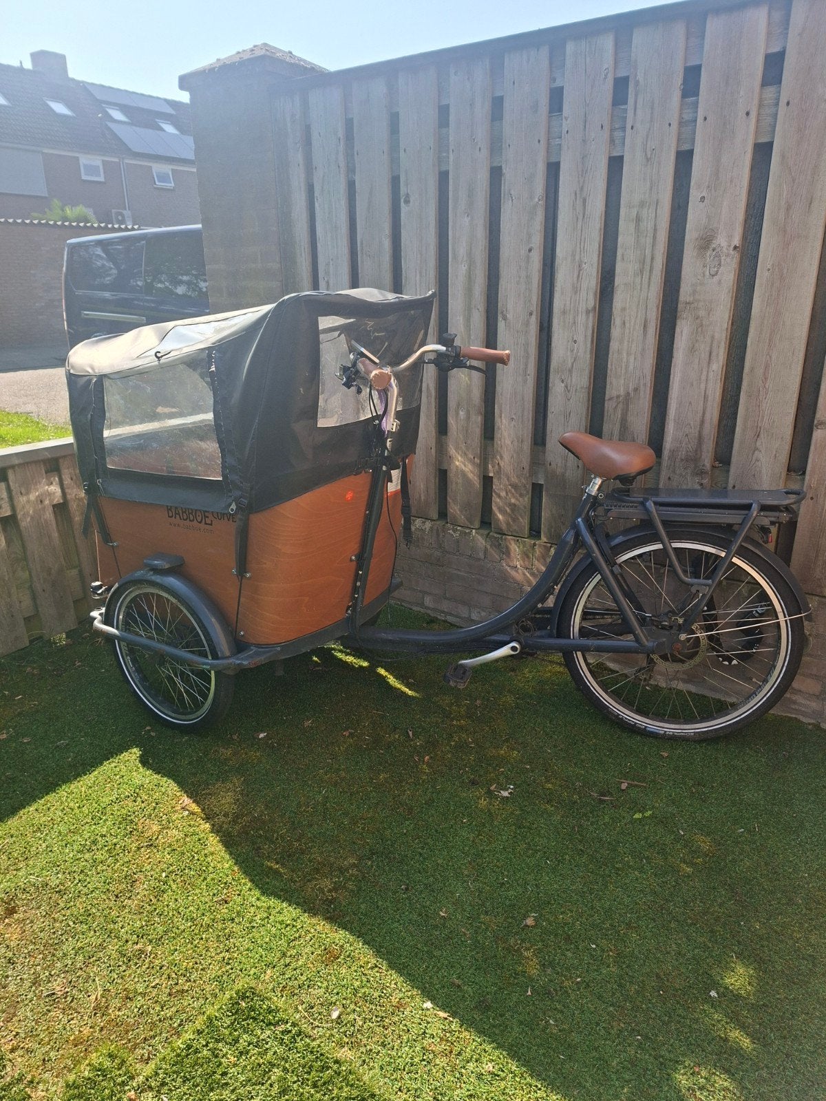 Babboe bakfiets - opknapper, Fietsen en Brommers, Fietsen | Bakfietsen, Gebruikt, Overige merken, 4 kinderen of meer, Elektrisch
