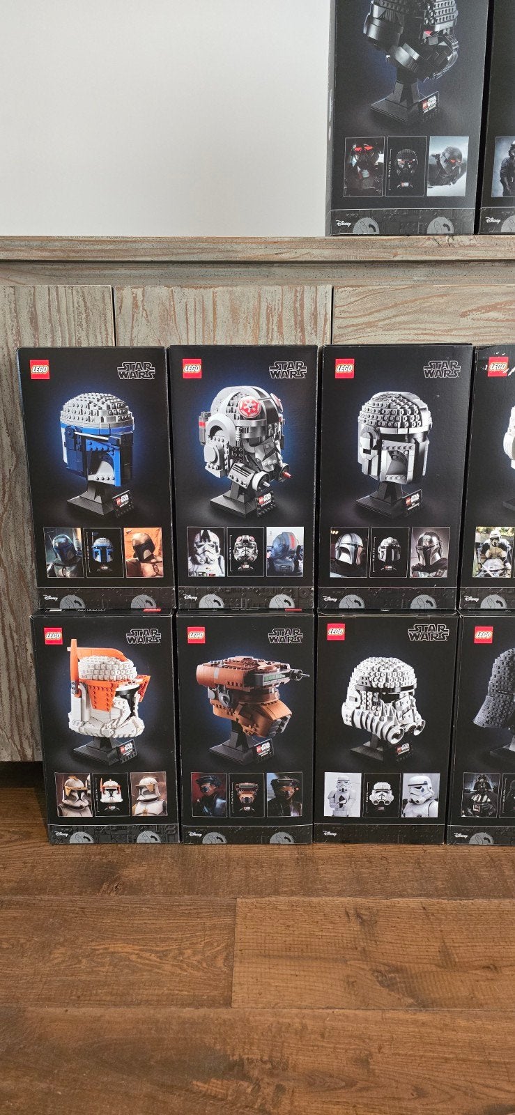 Foto 8 van Bijna complete Star Wars Lego Helmet Collectie (14 stuks).